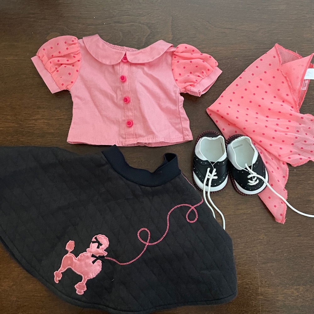 American Girl Maryellen's Poodle Skirt Outfit